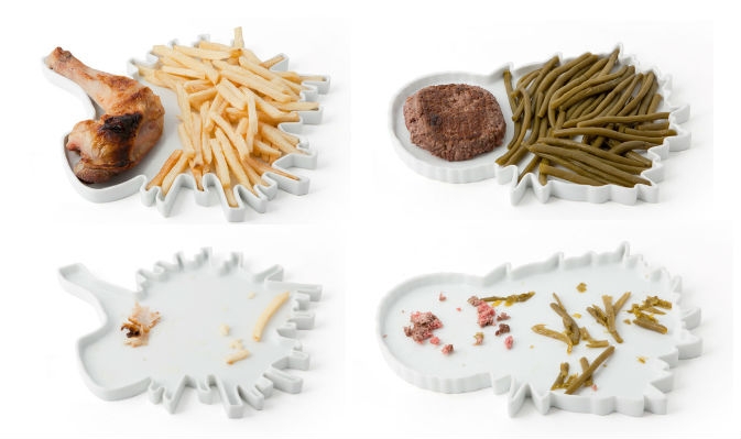 Ridiculous plateware shaped like specific foods