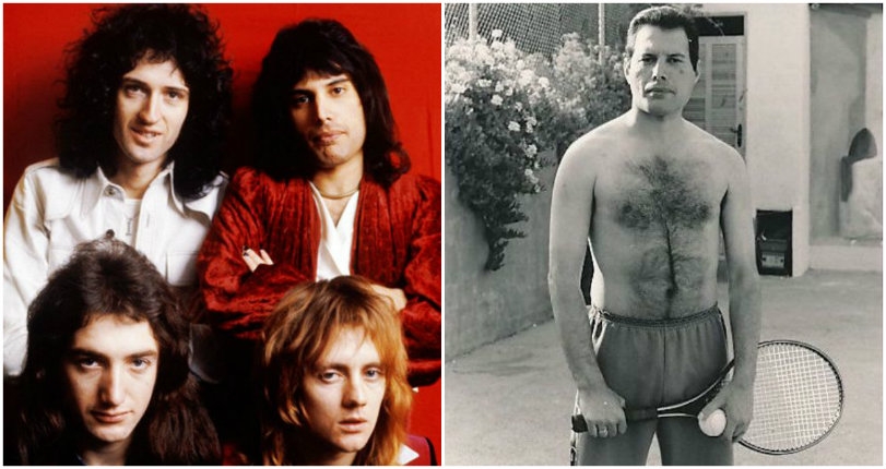 Vintage Photos Of Freddie Mercury And Queen Playing Tennis In Bellbottoms Dangerous Minds