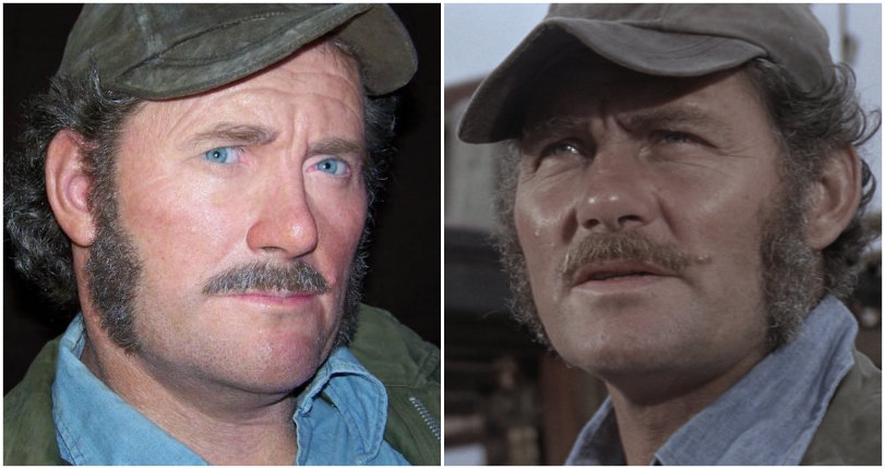 A jarringly realistic life-sized sculpture of actor Robert Shaw as ‘Quint’ from ‘Jaws’