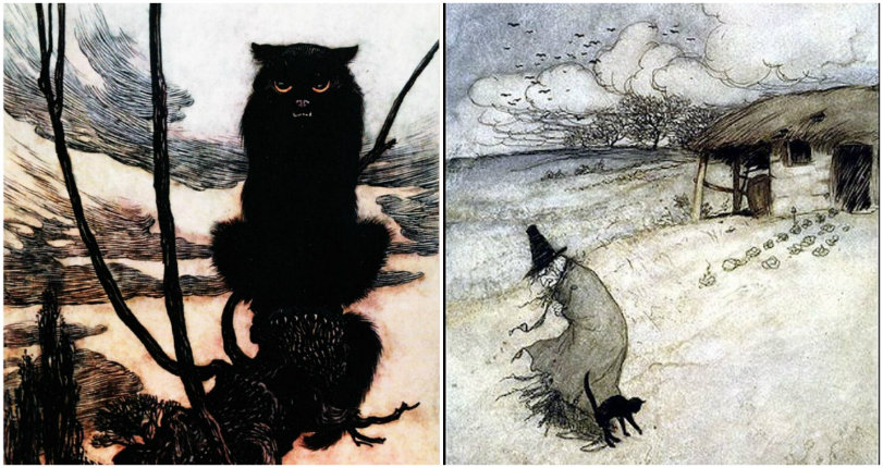 Witches, bats, and black cats: The fairy tale art of Arthur Rackham