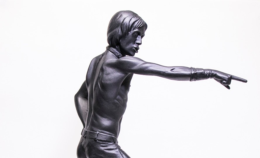 Leper Messiah: Dig this new sculpture of Iggy Pop’s most iconic pose