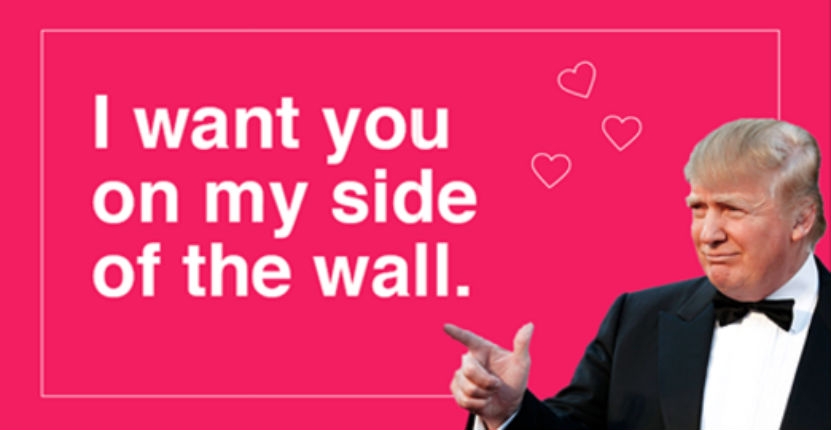 Donald Trump Valentine’s Day cards