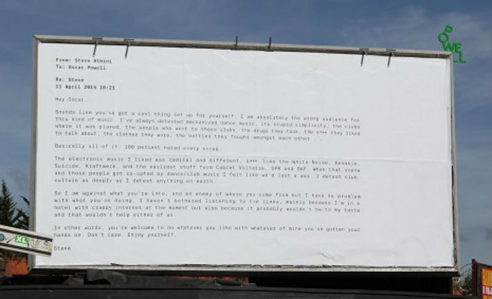 Steve Albini e-mail about hating dance music is now a billboard advertising dance music