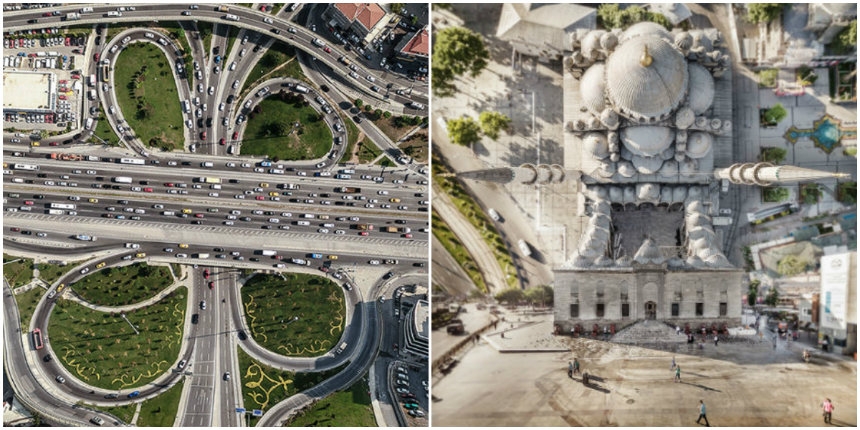 Warped cities: Photographer uses drone footage to create impossible landscapes