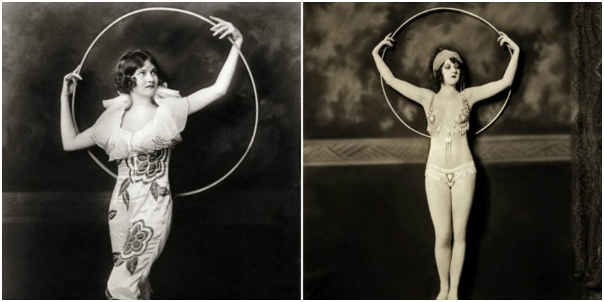 Photos from the early 1900s of the mysterious ‘Hula Hoop’ girls of the Ziegfeld Follies