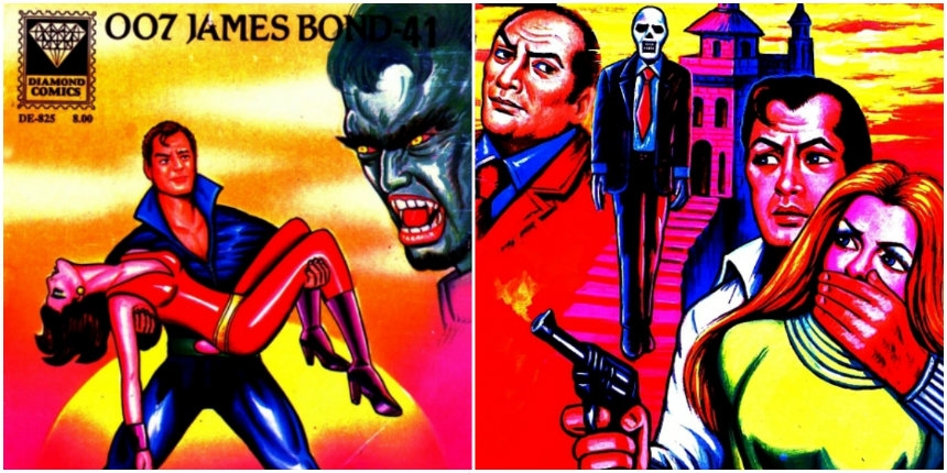 Totally Insane James Bond comic books from India