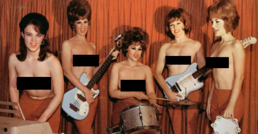 The Ladybirds: The world’s first all-girl topless rock band(s)