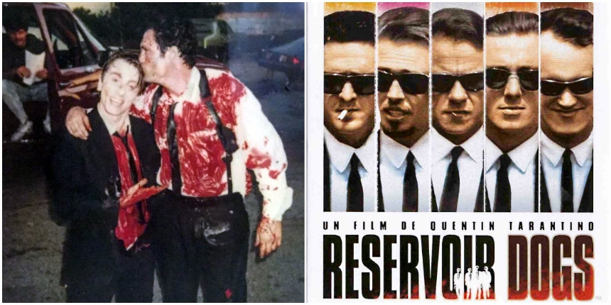 Behind the scenes shots from the bloody set of ‘Reservoir Dogs’