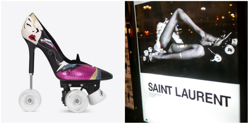 Things that exist: Yves Saint Laurent stiletto roller skates