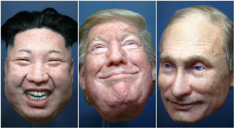 Freakishly realistic masks of Trump, Putin and Kim Jong-un for sale on eBay