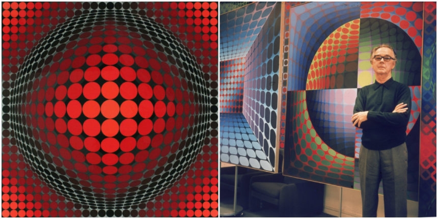 The psychedelic optical illusions of Victor Vasarely