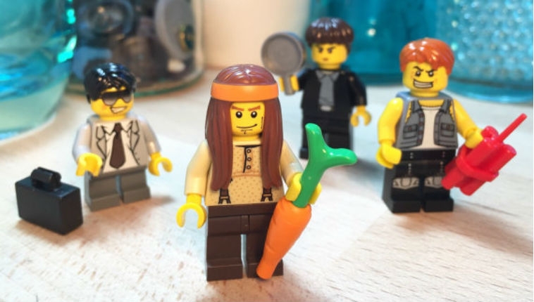 The Young Ones, Ab Fab, Einstein and more, recreated with LEGO