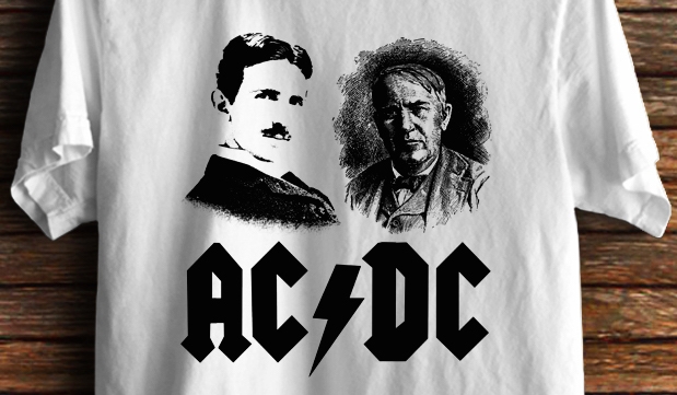 Finally, the Tesla/Thomas Edison AC/DC mashup shirt we’ve all been waiting for