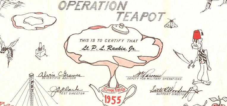 Bizarre Cold War documents: Weird vintage nuclear test ‘participation certificates’