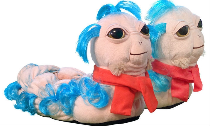 ‘The Worm’ plush slippers from ‘Labyrinth’