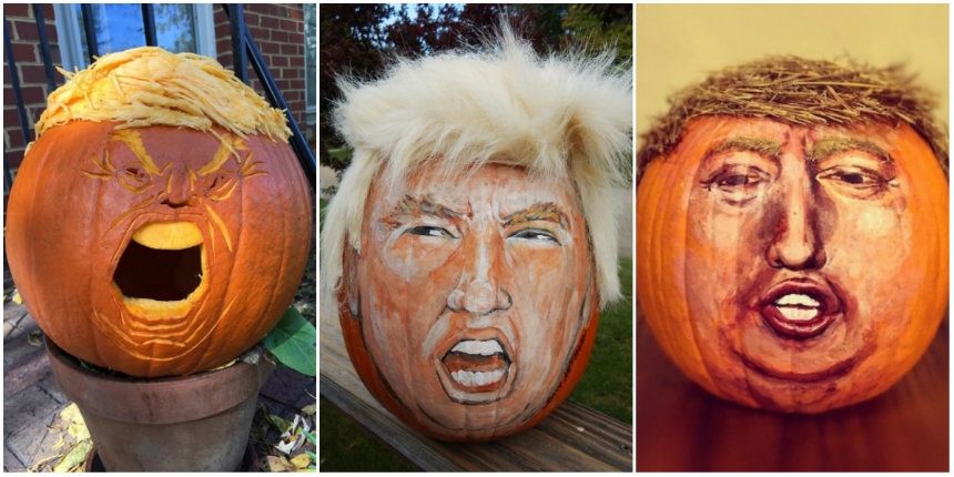 Trumpkins: Make Halloween horrifying again with these Donald Trump pumpkins