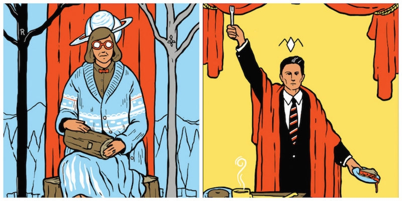 The occult meets cult TV with these damn fine ‘Twin Peaks’ tarot cards!