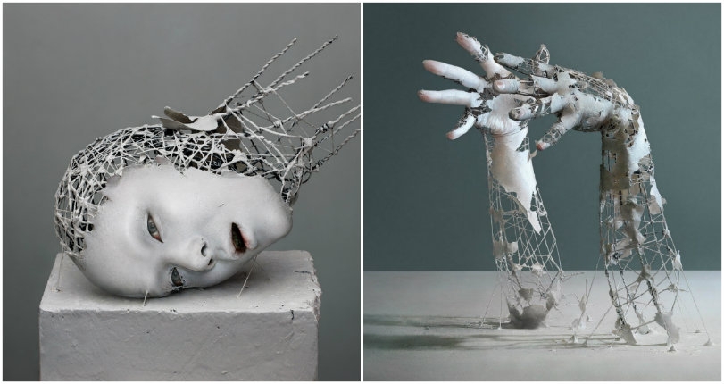 Fractured faces & deconstructed reality: The eerie decomposing sculptures of Yuichi Ikehata