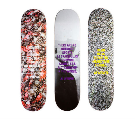 Ai Weiwei skateboard decks