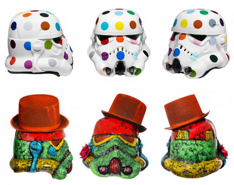 ‘Star Wars’ stormtrooper helmets customized by Damien Hirst and other top artists