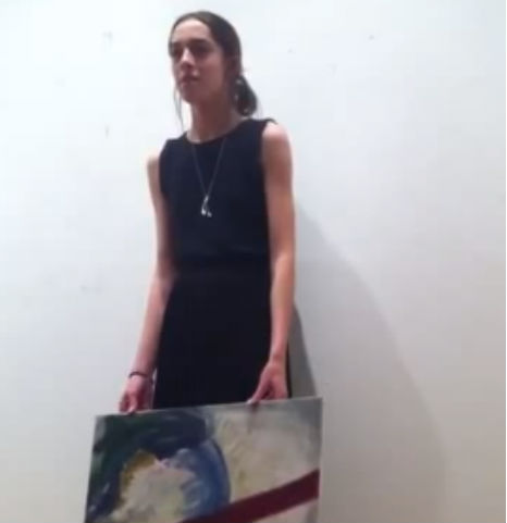 Art student freaks out and destroys painting during crit