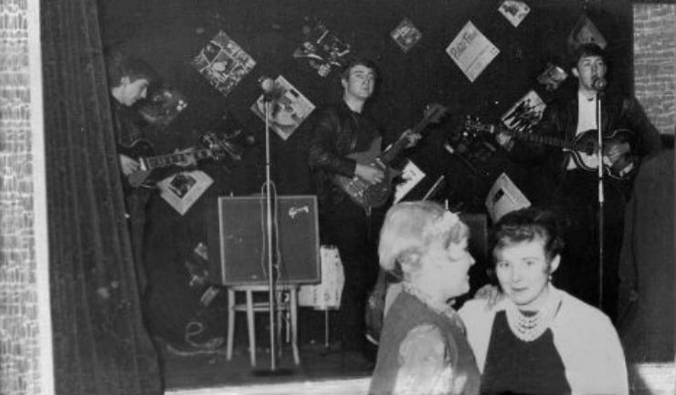 The Beatles play for 18 people in Aldershot, 1961