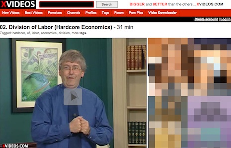 Me So Thrifty: Econ lecture gets boffo play on adult video site
