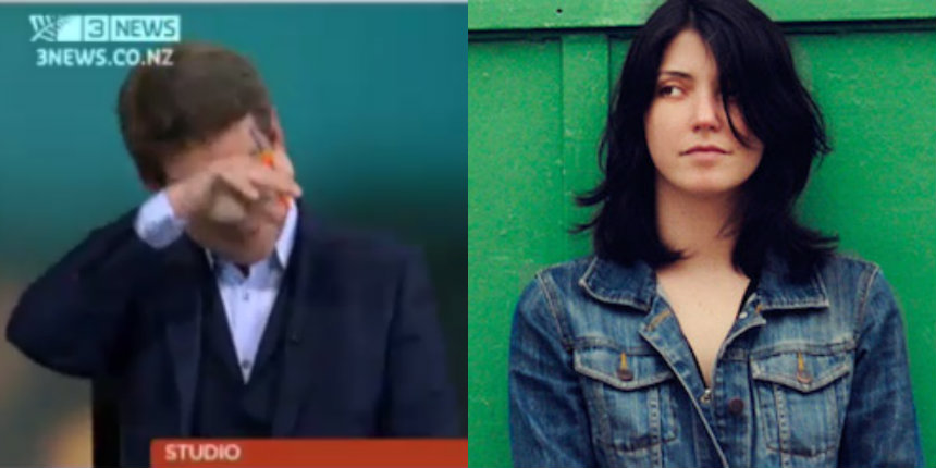 New Zealand newscaster moved to tears by impromptu Sharon Van Etten serenade