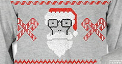Milo goes to the North Pole: The Descendents’ annual Christmas sweater is here