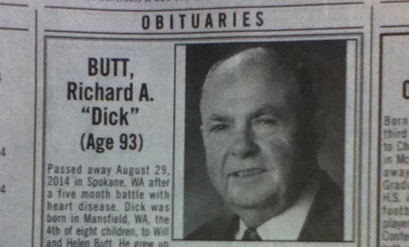 ‘Dick’ Butt, rest in peace