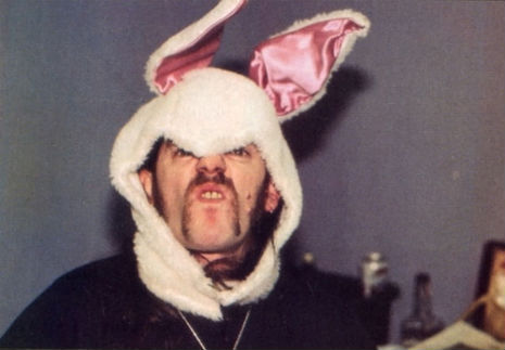 The Motörizer Bunny: Lemmy celebrates Easter?