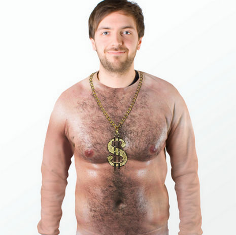 Pursuit of the Hirsute: Hairy Chest Sweater ‘from the 1970s’ is truly disturbing