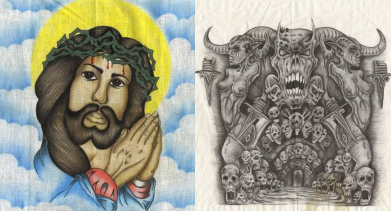 Jesus, low riders, Unicorns & Mickey Mouse: the fascinating world of Chicano prison handkerchief art
