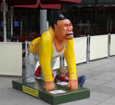 Freddie Mercury Gorilla statue removed over copyright complaint