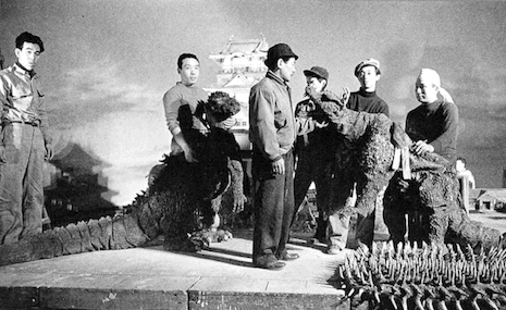 Behind the scenes of Godzilla Raids Again, 1955