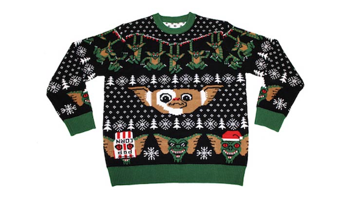 Ugly Xmas sweaters inspired by ‘Gremlins’ and ‘Fargo’