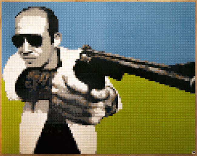 Stunning mosaics of famous paintings and photos (and Hunter S. Thompson!) made entirely of LEGOs