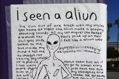 ‘I seen a aliun’: Conclusive proof of extraterrestrial life