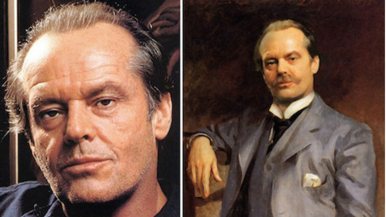 Contemporary celebrities inserted into art masterpieces
