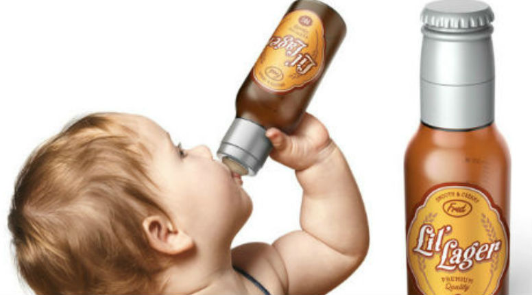 Li’l Lager: Baby bottles that look like beer bottles