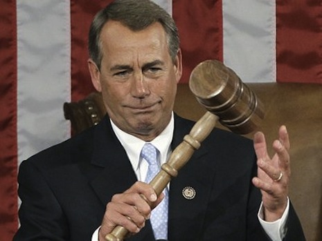 John Boehner is so hog-tied by Tea Party demands that he needs Dems to throw him a lifeline