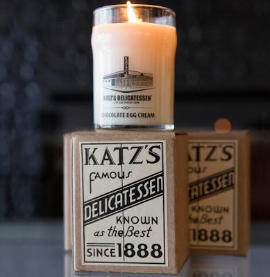 What no pastrami?!: Egg cream scented candles from Katz’s deli