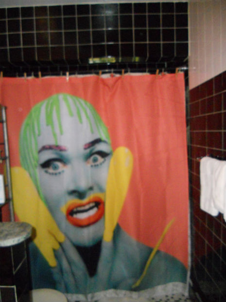 Awesome eBay find: Leigh Bowery shower curtain!