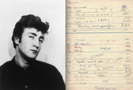 John Lennon’s school detention sheets go up for sale