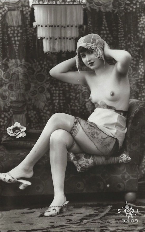 Vintage Porn Postcards - When a glimpse of stocking was something shocking: Vintage erotic postcards  of 1920's flappers | Dangerous Minds
