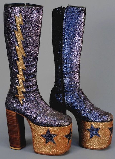 silver abba boots