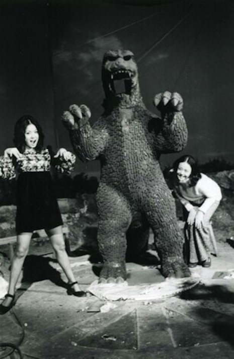 Behind the scenes on Godzilla vs. Gigan, 1972