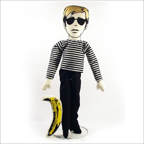 Andy Warhol (with banana) plush toy