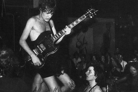 Angus Young at CBGB's, August 27th, 1977