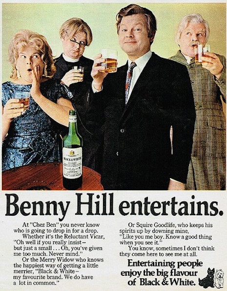 Benny Hill for Black & White Scotch Whisky